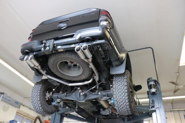 Endschalldämpfer Ausgang rechts/links - 2x100 Typ 25 rechts/links passend für: Ford Raptor